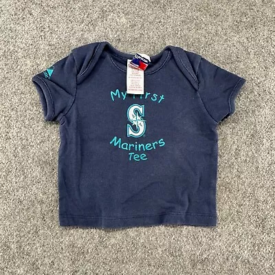 Seattle Mariners Shirt Infant 12 Months Graphic Cotton Faded My First Majestic • $0.99