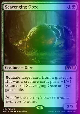 Magic The Gathering MTG Scavenging Ooze (204) Core Set 2021   NM FOIL • $0.99