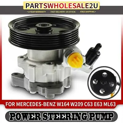 Power Steering Pump W/ Pulley For Mercedes-Benz C63 CLS63 E63 ML63 R63 SLS AMG • $75.39