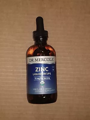 Dr. Mercola Zinc IN Drops (Liquid 115 ML) - Dietary Supplement 3.88oz • $24.99