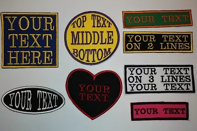 £2.55 • Buy PERSONALISED  EMBROIDERED  NAME PATCHES  Work/Club/Business  Iron On / Sew On