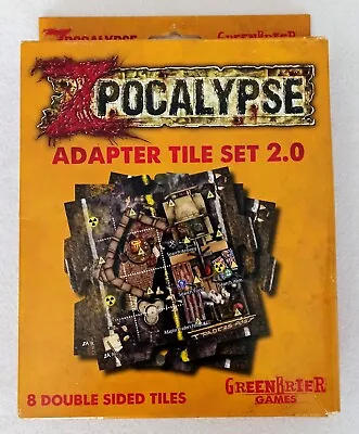 £14.99 • Buy Zpocalypse Adapter Tile Set 2.0 | GreenBrier Games | Zombie Board Game Expansion