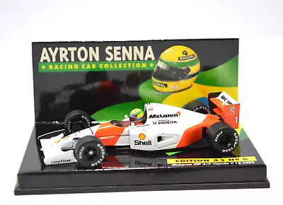 MINICHAMPS 1:43 Ayrton Senna Collection McLaren MP 4/7 V12  Edition 43 No 6 1992 • $98