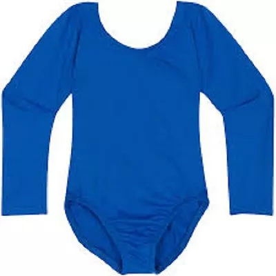 Mondor 497 Royal Blue Child Size Large (10-14) Long Sleeve Leotard • $12.99