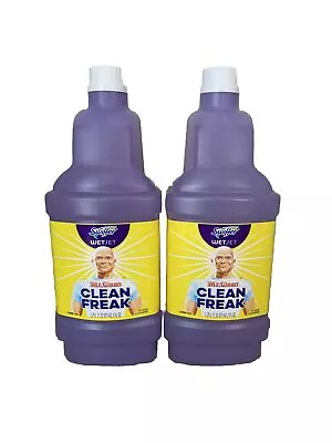 2 Mr Clean Freak Swiffer Wet Jet Multi Surface Cleaner Refill Lemon Zest New • $42