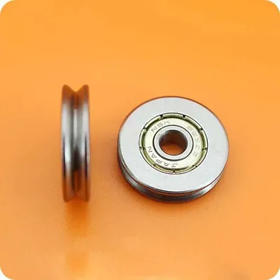 V Groove Double Shielded Guide Pulley Ball Bearing V625ZZ 5x22x5mm Bearing Steel • $2.85