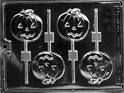 £6.49 • Buy Chocolate Halloween Pumpkin Chocolate Lollipop Lolly Mould Mold 4 On 1 