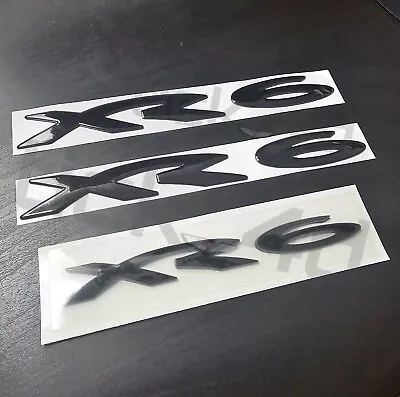 BA BF FG Falcon XR6 Black Badge Kit Side Skirt Rear Door Boot Tailgate Emblem  • $55