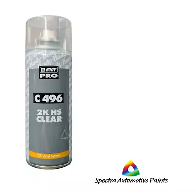 Hb 496 2k Gloss Clear Paint Hs 400ml High Spray Touch Up Automotive Top Coat  • $27.95