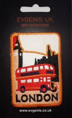 London Bus Embroidered  Sew On Patch Clothes T Shirt Jacket Souvenir Badge • £2.99