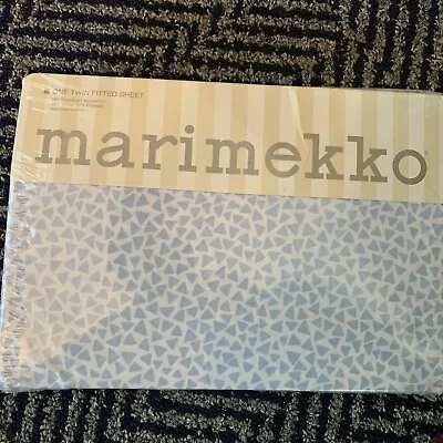 Vintage 1990 MARIMEKKO Sky Twin Fitted Sheet New Old Stock • $45