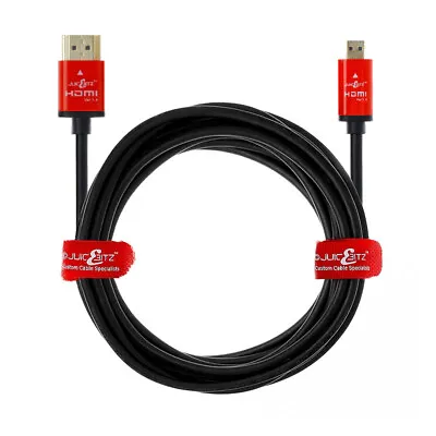 Premium 1.5m Micro HDMI To HDMI Cable Lead For SONY FDR HDR DSC CyberShot Camera • £6.69