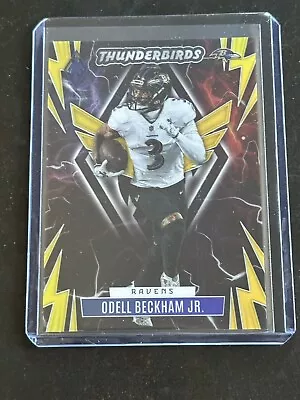 2023 Panini Phoenix Odell Beckham Jr Thunderbirds Yellow /50 Ravens • $4.99