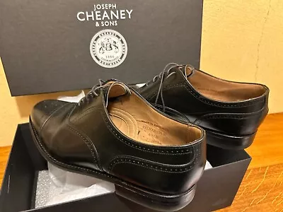 Mens Shoes Joseph Cheaney Black Leather Size UK 10 • £100