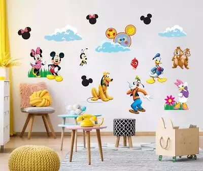 Mickey Mouse & Friends Wall Sticker Decal Decor Art Disney Minnie Toodles WC364 • $23.24