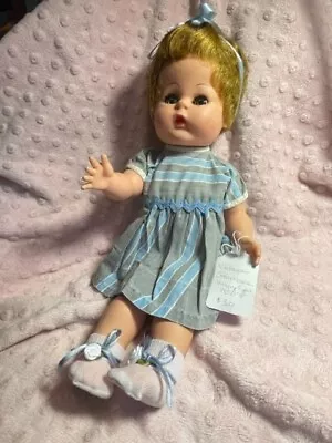 Vintage Effanbee  13  Blonde Sleep Eyes Vinyls With Soft Body Doll • $9.99