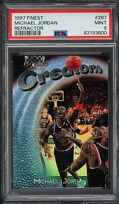 1997 FINEST REFRACTOR Creators MICHAEL JORDAN #/1090 PSA 9 MINT - Rare Only 44! • $1499