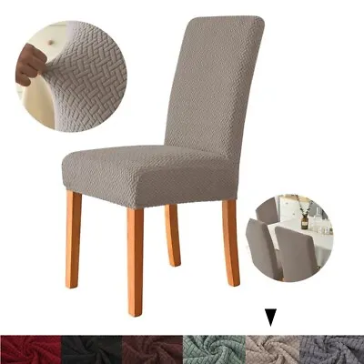 1-8PCS Stretch Chair Cover Slipcover Banquet Furniture Covers Jacquard Washable • $7.99