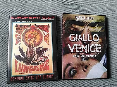 Jean Rollin's La Vampire Nue & Giallo In Venice. Uncut Eurohorror  Giallo DVDs • £9.99