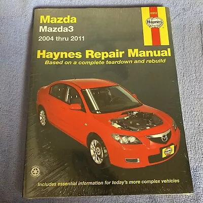 Haynes Repair Service Manual 61012: Mazda & Mazda3 Models 2004 - 2011 New Sealed • $29.99
