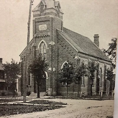 Vintage Oak Harbor Ohio Postcard Church • $5
