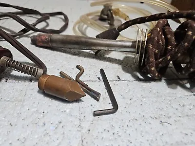 2Vintage Antique Electric Soldering Iron And Bunson Torch  • $95