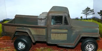 1/18 ( IBWB  )  Custom Made From Parts 1946 Willys Jeep Truck Making A Milk Run • $149.95