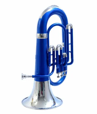 Euphonium Blue Color Nickel BB Pitch With Hard Case And Mouthpiece • $450