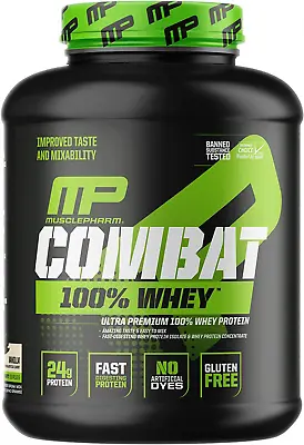 MusclePharm Combat 100% Whey Muscle-Building Whey Protein Powder Vanilla...  • $159.99