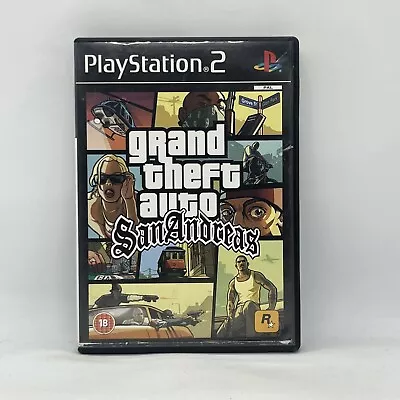 Grand Theft Auto San Andreas GTA Rockstar PS2 PlayStation Game Free Post PAL • $39.95