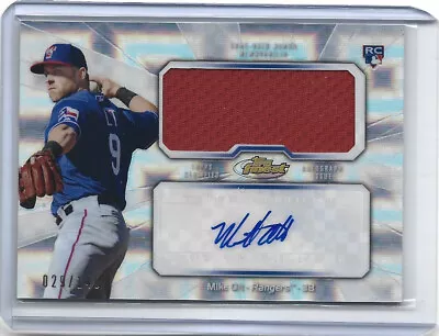 2013 Topps Finest X-Fractor Auto Jumbo Relic Patch /149 Mike Olt Texas Rangers • $0.99