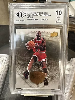 Michael Jordan 2009 Upper Deck MJ Legacy Collection Gold #66 Bulls BCCG 10 SP • $6.01