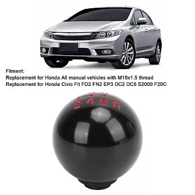 Auto Gear Shift Knob M10x1.5 Round Parts For Fit FD2 FN2 EP3 DC2 DC5 S2000 • $12.34