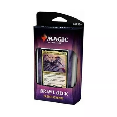 FAERIE SCHEMES Throne Of Eldraine Brawl Deck Mtg Sealed NEW A • $89.99