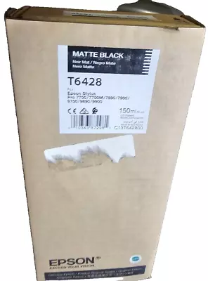 Epson T6428 Matte Black Ink Ultrachrome  Stylus Pro7900 9890 T64280 Exp: 01/2022 • $11.99