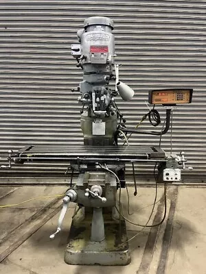 9” X 48” Bridgeport Vertical Mill Series I DRO & Feed Tooling • $4950