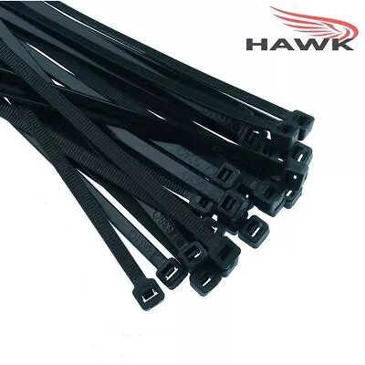 Black Cable Ties  Zip Ties Long Short  Small Thick Thin Long Heavy Duty • £75