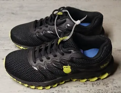 K-Swiss Tubes Comfort Technology Size 4.5  Black Running Shoes Ortholite Insoles • $45.95