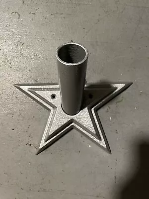 SILVER STAR Patriot FLAG HOLDER USA Military Proud Wall Mount • $15