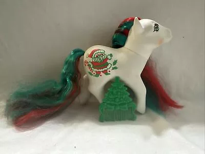 My Little Pony 1984 MERRY TREAT Christmas Santa Red Green G1 Vintage W Comb • $19.99