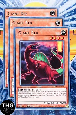 Giant Rex WISU-EN010 1st Edition Rare Yugioh Card Playset • £1.99