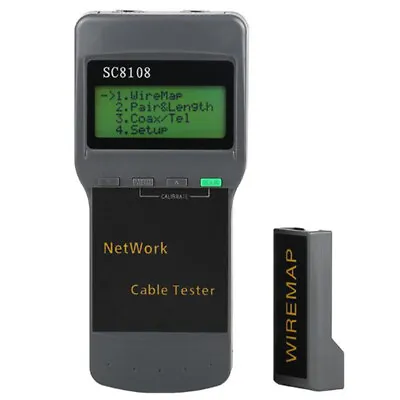 SC8108 Network Tester Meter RJ45 Cat5e Cat6 UTP Unshield LAN Cable TesterB#PN • £24.94