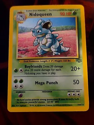 $2.99 • Buy Pokémon TCG Nidoqueen Jungle 7/64 Holo Unlimited Holo Rare