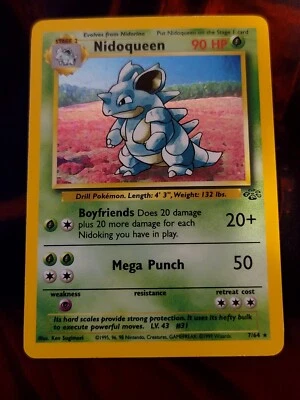 $2.99 • Buy Pokémon TCG Nidoqueen Jungle 7/64 Holo Unlimited Holo Rare