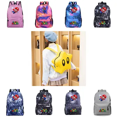 £4.29 • Buy  Brand New Super Mario Large Backpack Boys Girl School Bag Travel Rucksack