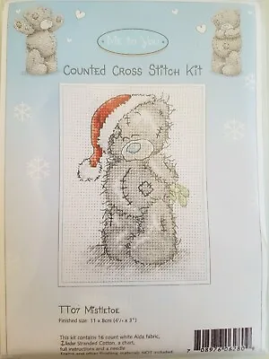Me To You Tatty Teddy Christmas Theme Counted Cross Stitch Kit. 'mistletoe' • £12.75