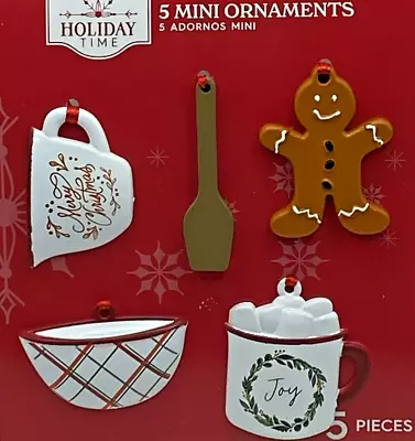 6 Pc Mini Baking 1.2  - 2  Christmas Ornaments Free Ship • $10.95