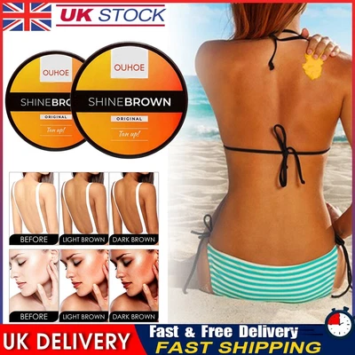 £6.39 • Buy  Premium Shine Brown Tanning Cream - Effective In Sunbeds & Outdoor Sun 50/100g