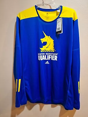 NEW-Men Boston Marathon Qualifier Long Sleeve Running Shirt XL-W1 • $102.75