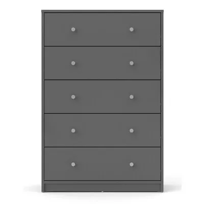 Tvilum Portland 5 Drawer Chest In Gray • $137.27